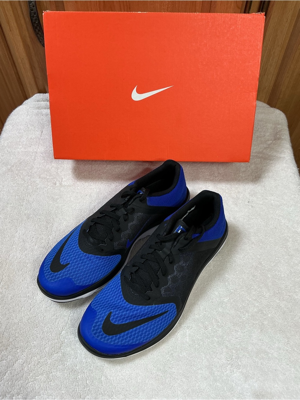 Nike FS Lite Run 3 Men’s Sneakers - Black and Blue Performance Runner